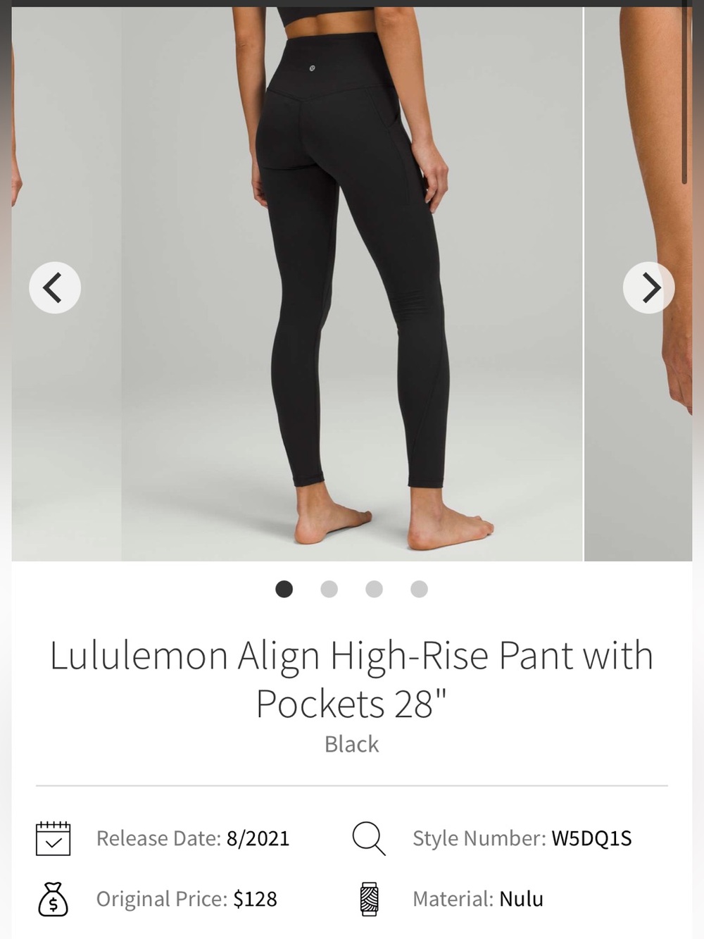 lululemon athletica Align High-Rise Leggings With Pockets- Black